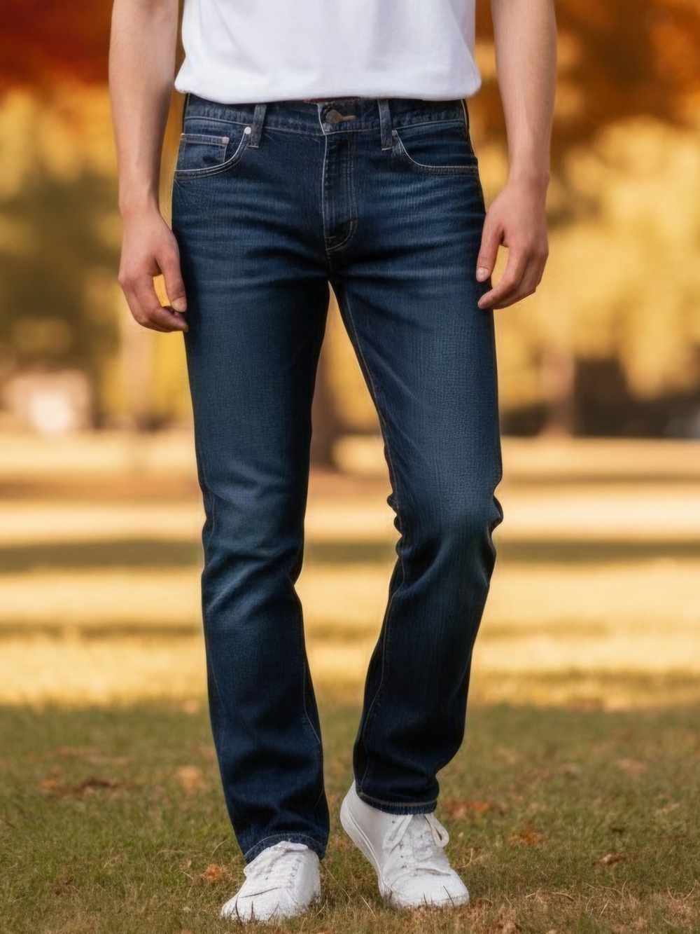 Arizona Jean Co Mens Jeans 36x32 Dark Wash 100% Cotton Straight Fit 2015 EUC